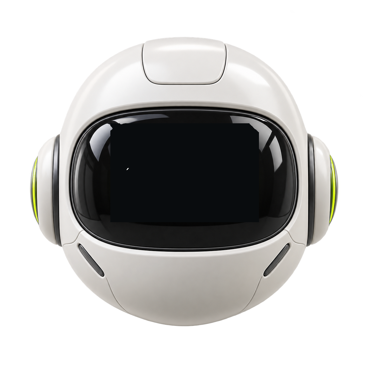 Kind Machines, a white futuristic android head